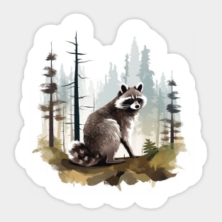 Raccoony Cuteness Sticker